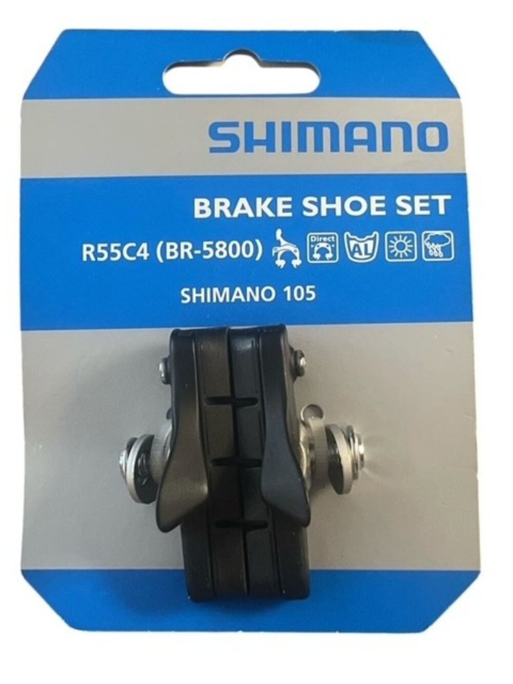 Shimano R55C4 Brake Shoe Set BR-5800 105 Road Bike Pads Made Japan